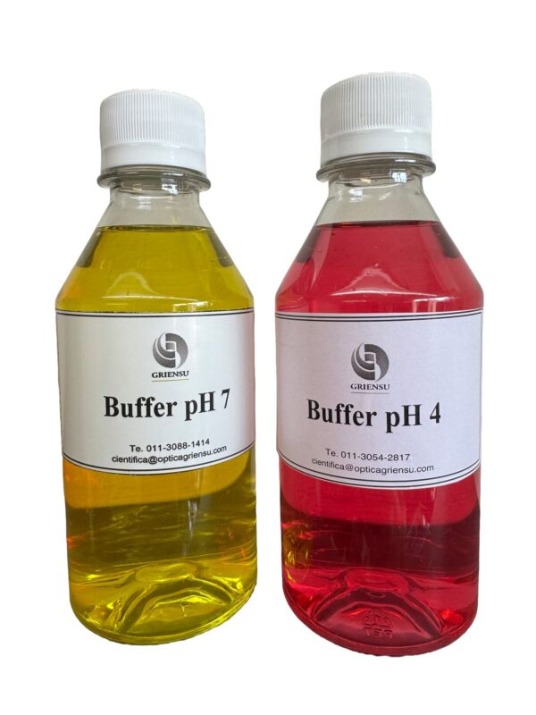 Kit soluciónes Buffer PH 4 y PH 7